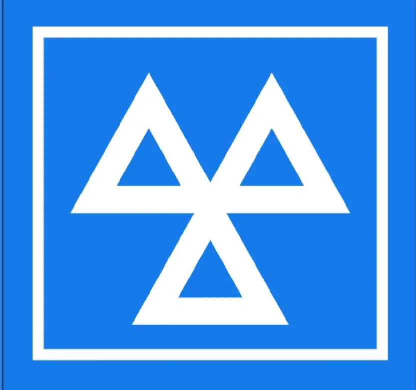 The MOT three-triangle logo